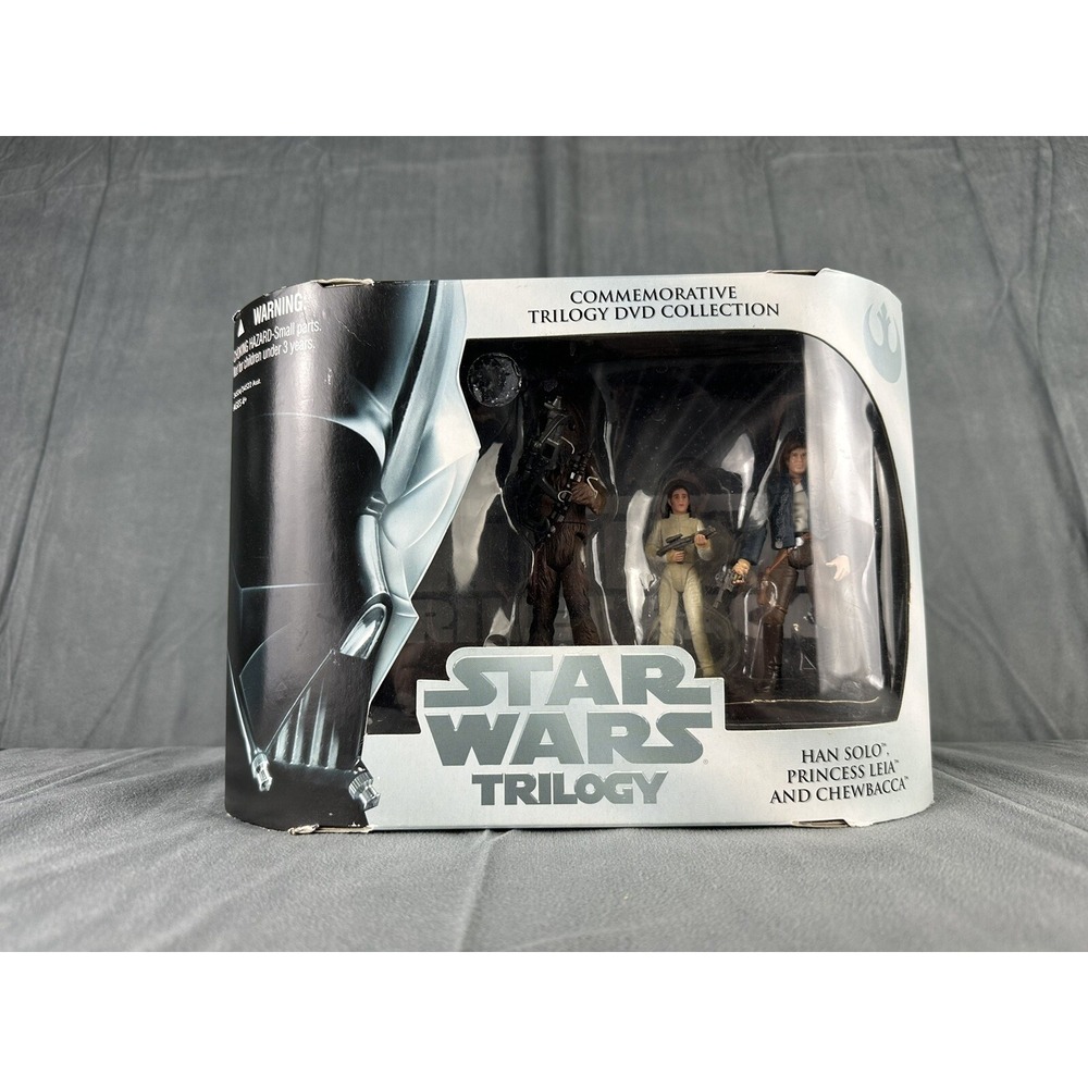 Star Wars Trilogy Commemorative Action Figure Collection Han Solo Leia Chewbacca